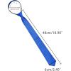imageAllegra K Mens Skinny Pretied Solid Color Zipper Ties Neck Adjustable Strap Wedding Groom TieRoyal Blue