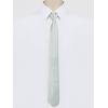 imageAllegra K Mens Skinny Pretied Solid Color Zipper Ties Neck Adjustable Strap Wedding Groom TieSilver Gray