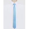 imageAllegra K Mens Skinny Pretied Solid Color Zipper Ties Neck Adjustable Strap Wedding Groom TieSky Blue
