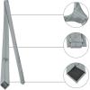 imageAllegra K Mens Solid Color Selftied Stripes Textured Wide Tie Neck Wedding Formal TiesCement Grey
