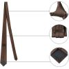imageAllegra K Mens Solid Color Selftied Stripes Textured Wide Tie Neck Wedding Formal TiesChocolate