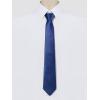 imageAllegra K Mens Solid Color Selftied Stripes Textured Wide Tie Neck Wedding Formal TiesDark Blue