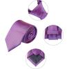 imageAllegra K Mens Solid Color Selftied Stripes Textured Wide Tie Neck Wedding Formal TiesDeep Purple