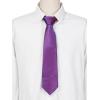 imageAllegra K Mens Solid Color Selftied Stripes Textured Wide Tie Neck Wedding Formal TiesDeep Purple