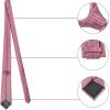imageAllegra K Mens Solid Color Selftied Stripes Textured Wide Tie Neck Wedding Formal TiesDusty Pink