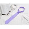 imageAllegra K Mens Solid Color Selftied Stripes Textured Wide Tie Neck Wedding Formal TiesLight Purple
