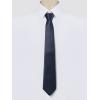 imageAllegra K Mens Solid Color Selftied Stripes Textured Wide Tie Neck Wedding Formal TiesNavy Blue