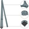imageAllegra K Mens Solid Color Selftied Stripes Textured Wide Tie Neck Wedding Formal TiesSilver Grey