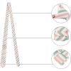 imageAllegra K Mens Stripe Necktie SelfTied Linen Slim Ties for Business CasualGreen Pink