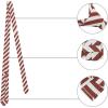 imageAllegra K Mens Stripe Necktie SelfTied Linen Slim Ties for Business CasualRed