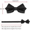 imageAllegra K Mens Striped PreTied Bow Tie Adjustable Neck Bowties Wedding Formal TiesBlack