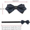 imageAllegra K Mens Striped PreTied Bow Tie Adjustable Neck Bowties Wedding Formal TiesBlue