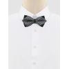 imageAllegra K Mens Striped PreTied Bow Tie Adjustable Neck Bowties Wedding Formal TiesGray