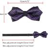 imageAllegra K Mens Striped PreTied Bow Tie Adjustable Neck Bowties Wedding Formal TiesPurple