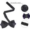 imageAllegra K Mens Striped PreTied Bow Tie Adjustable Neck Bowties Wedding Formal TiesPurple