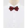 imageAllegra K Mens Striped PreTied Bow Tie Adjustable Neck Bowties Wedding Formal TiesRed