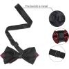 imageAllegra K Mens Striped PreTied Bow Tie Adjustable Neck Bowties Wedding Formal TiesRed