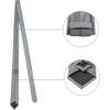imageAllegra K Necktie PreTied Bowtie and Pocket Square Set Ties for Wedding BusinessDark Gray