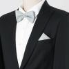 imageAllegra K Necktie PreTied Bowtie and Pocket Square Set Ties for Wedding BusinessGray