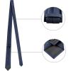 imageAllegra K Necktie PreTied Bowtie and Pocket Square Set Ties for Wedding BusinessNavy Blue