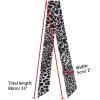 imageAllegra K Skinny Scarf Womens Thin Long Neckscarf Fashion Leopard Print Hairband Waistband Bag Handle AccessoryBlack Gray
