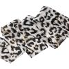 imageAllegra K Skinny Scarf Womens Thin Long Neckscarf Fashion Leopard Print Hairband Waistband Bag Handle AccessoryBrown Gray