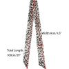 imageAllegra K Skinny Scarf Womens Thin Long Neckscarf Fashion Leopard Print Hairband Waistband Bag Handle AccessoryBrown Gray