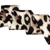 imageAllegra K Skinny Scarf Womens Thin Long Neckscarf Fashion Leopard Print Hairband Waistband Bag Handle AccessoryLight Brown