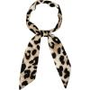 imageAllegra K Skinny Scarf Womens Thin Long Neckscarf Fashion Leopard Print Hairband Waistband Bag Handle AccessoryLight Brown