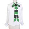 imageAllegra K Stripe Ribbon Skinny Neck Scarves Long Narrow Neckerchief Hairband for Women Wrist Wear Handbag Handle WrapGreen