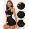 imageAllegra K Tummy Control Shapewear for Women High Waisted Front Hook Closure Butt Lifting Shorts Body ShaperBlack