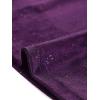 imageAllegra K Velvet Tops for Womens Puff Long Sleeve Mock Neck Vintage Christmas Shiny Metallic BlouseDark Purple