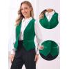 imageAllegra K Waistcoat for Womens Steampunk Velvet Vintage 2025 Sleeveless Blazer Dressy Suit VestsBlue Green
