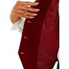 imageAllegra K Waistcoat for Womens Steampunk Velvet Vintage 2025 Sleeveless Blazer Dressy Suit VestsBurgundy