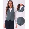 imageAllegra K Waistcoat for Womens Steampunk Velvet Vintage 2025 Sleeveless Blazer Dressy Suit VestsGrey