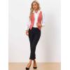 imageAllegra K Waistcoat for Womens Steampunk Velvet Vintage 2025 Sleeveless Blazer Dressy Suit VestsPink