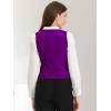 imageAllegra K Waistcoat for Womens Steampunk Velvet Vintage 2025 Sleeveless Blazer Dressy Suit VestsPurple