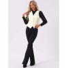imageAllegra K Waistcoat for Womens Steampunk Velvet Vintage 2025 Sleeveless Blazer Dressy Suit VestsWhite