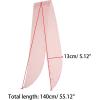 imageAllegra K Women Plain Solid Color Pure Skinny Scarf Scarves Long Neckerchief Hair BandPink