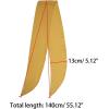 imageAllegra K Women Plain Solid Color Pure Skinny Scarf Scarves Long Neckerchief Hair BandYellow