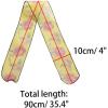 imageAllegra K Women Transparent Skinny Organza Scarf Floral Neckerchief Hair BandYellow
