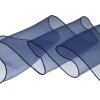 imageAllegra K Women Transparent Skinny Organza Scarf Solid Color Lightweight NeckerchiefNavy Blue