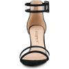 imageAllegra K Womens Clear Ankle Strap Chunky Heels SandalsBlack