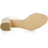 imageAllegra K Womens Open Toe Block Heel Ankle Strap SandalsBeige