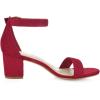 imageAllegra K Womens Open Toe Block Heel Ankle Strap SandalsDeep Red