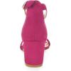 imageAllegra K Womens Open Toe Block Heel Ankle Strap SandalsHot Pink