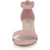 imageAllegra K Womens Open Toe Block Heel Ankle Strap SandalsLight Pink