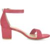 imageAllegra K Womens Open Toe Block Heel Ankle Strap SandalsWatermelon Red