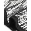 imageAllegra K Womens Sequin Tops Metallic Sparkle Glitter Sleeveless Camisole Tank Top Party Club Crop TopsBlack Silver