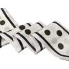 imageAllegra K Womens Skinny Scarf Ribbon Hair Band Heart Print Handbag Handle Neck ScarfWhite Dot